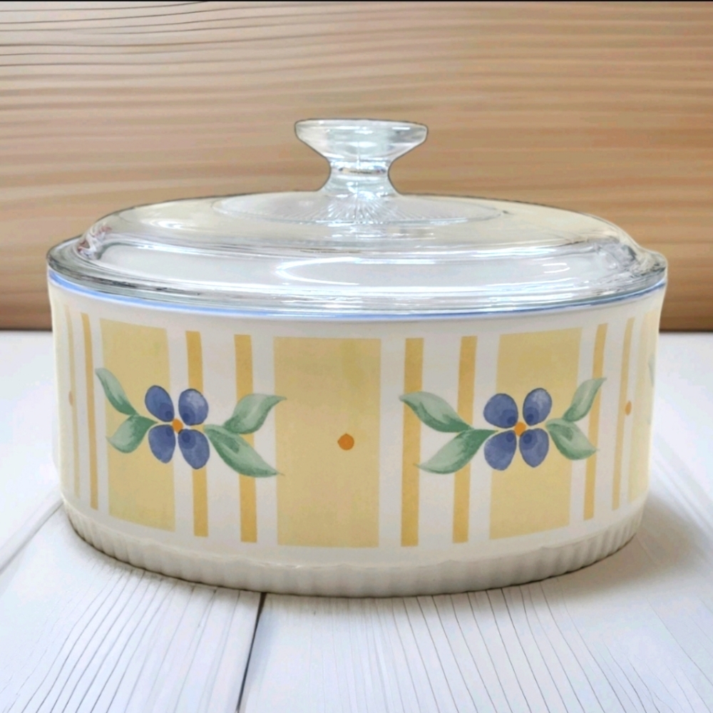 🌼 Pfaltzgraff Summer Breeze 2 Qt Covered Casserole – Vintage Stoneware Charm - Picture 2 of 11